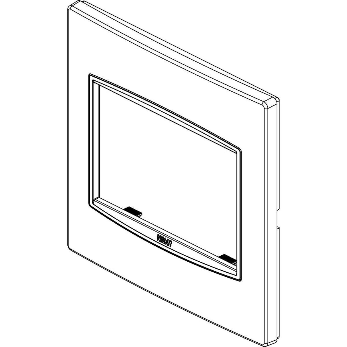 Vimar Eikon Classic Cover Plate, 3-Module, British Standard