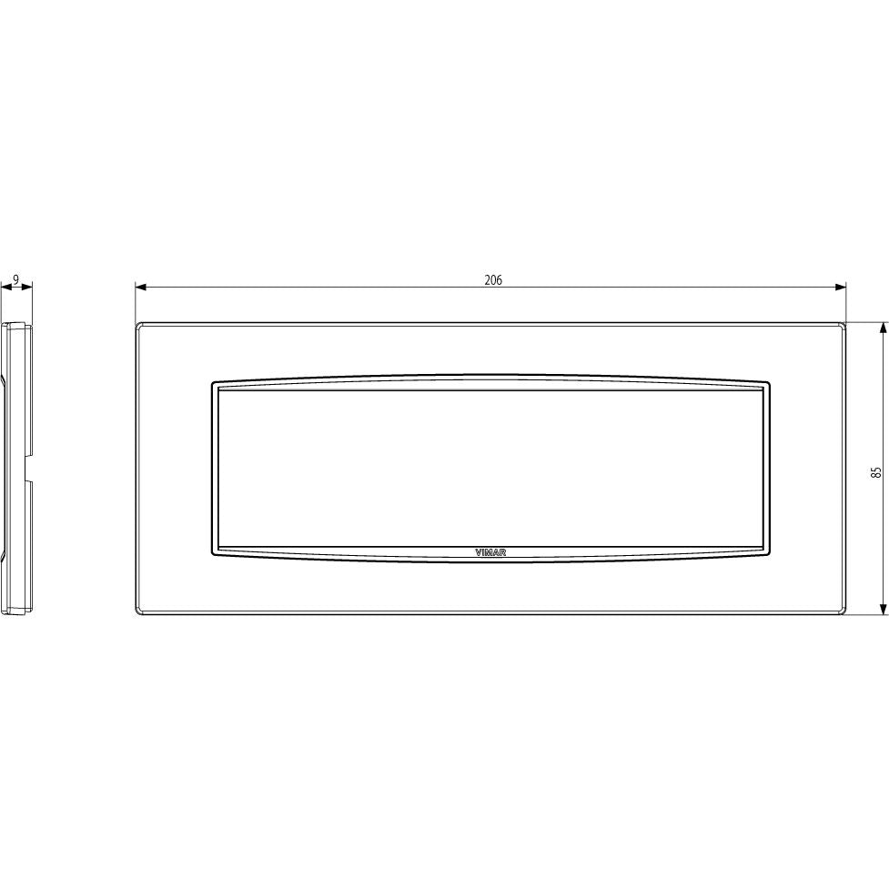 Vimar Eikon 7-Module Classic Cover Plate