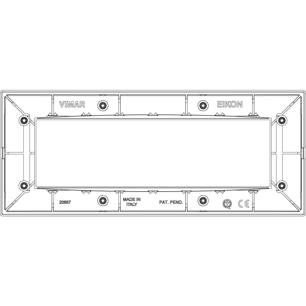Vimar Eikon 7-Module Classic Cover Plate
