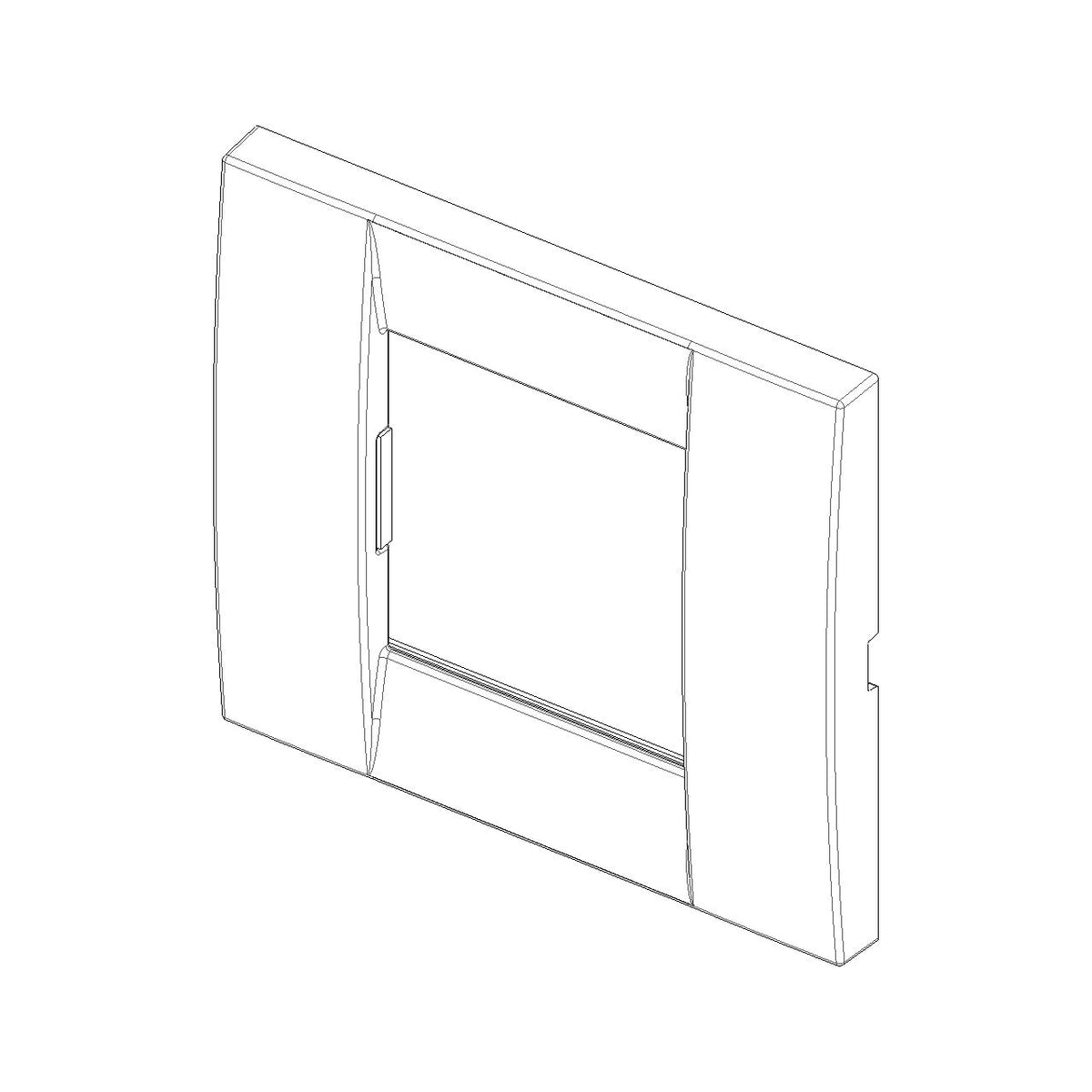 Vimar Idea Classica Cover Plate, 1-Module or 2-Reduced-Module, Die-Cast Metal