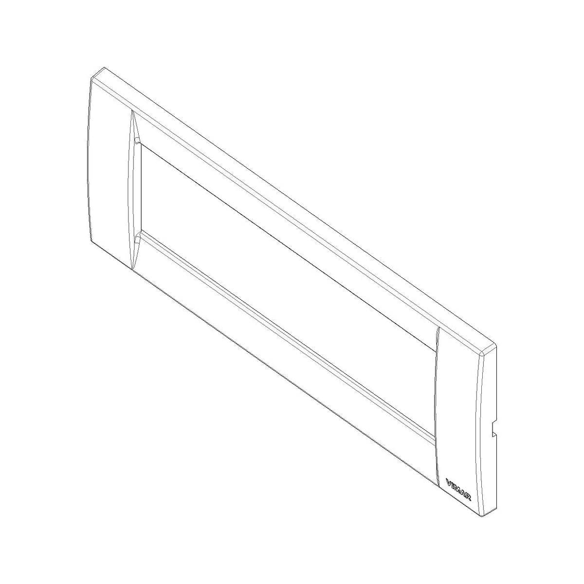 Vimar IDEA 6-Module Classica Cover Plate, 195 x 82 mm, Horizontal/Vertical