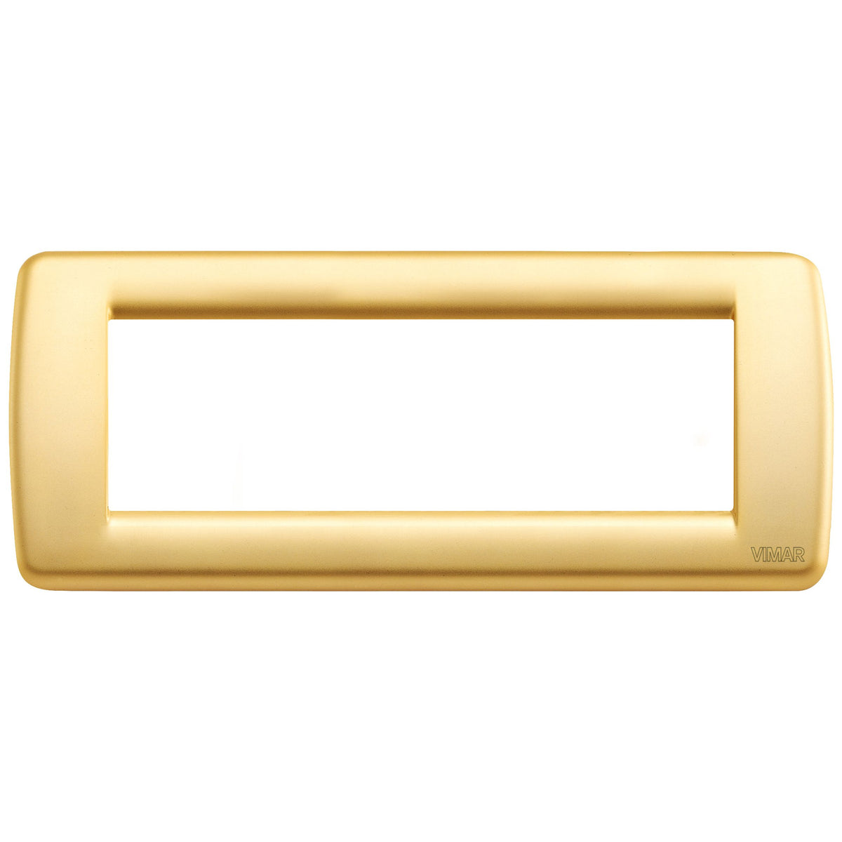 Vimar Idea Rondò Cover Plate, 6-Module, IP00, Clamp Mounting