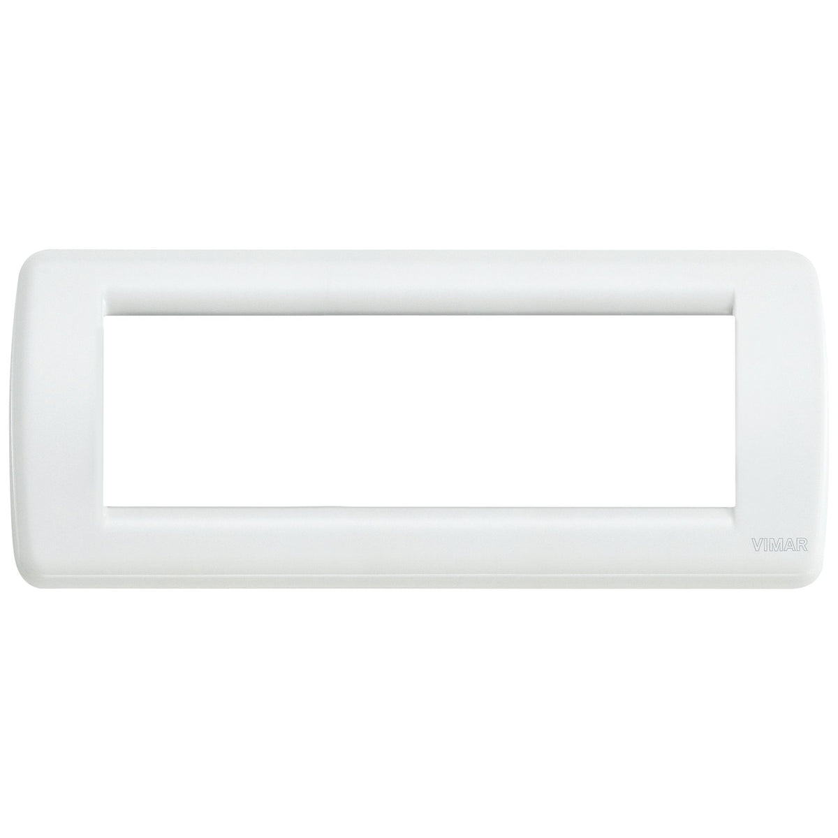 Vimar Idea Rondò Cover Plate, 6-Module, IP00, Clamp Mounting