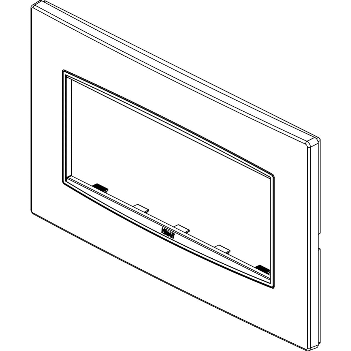 Vimar Eikon Classic Cover Plate, For British Standard, 5-Module