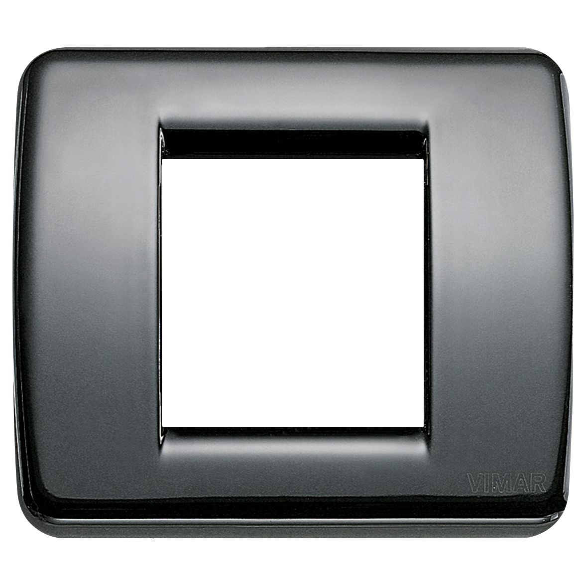 Vimar Idea Rondo Cover Plate, 1-2 Module, Die-Cast Metal, Clamp Mounting