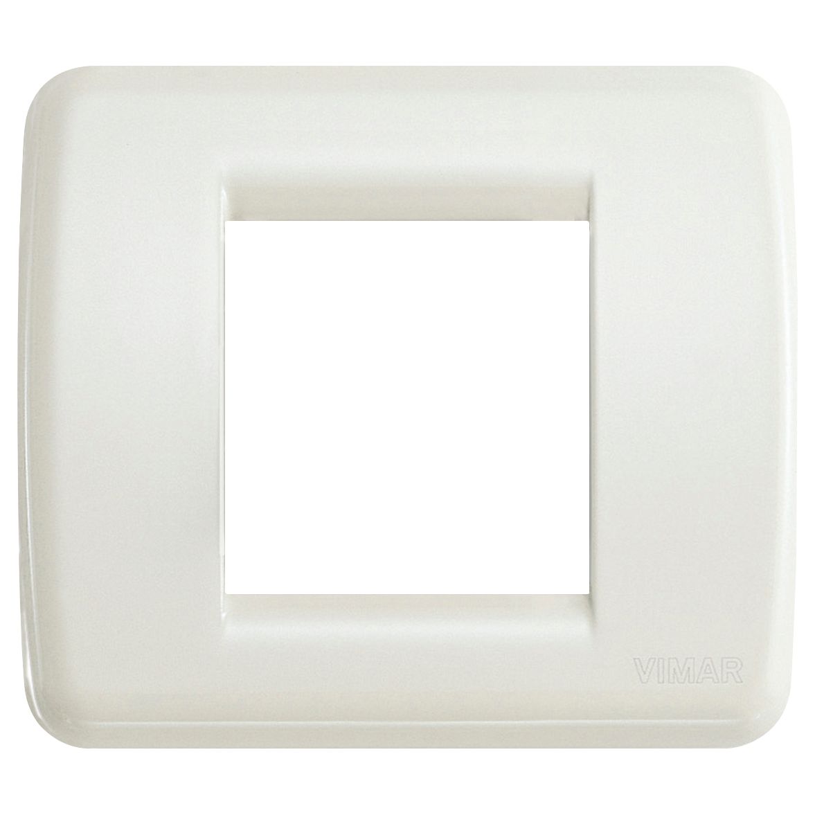 Vimar Idea Rondo Cover Plate, 1-2 Module, Die-Cast Metal, Clamp Mounting