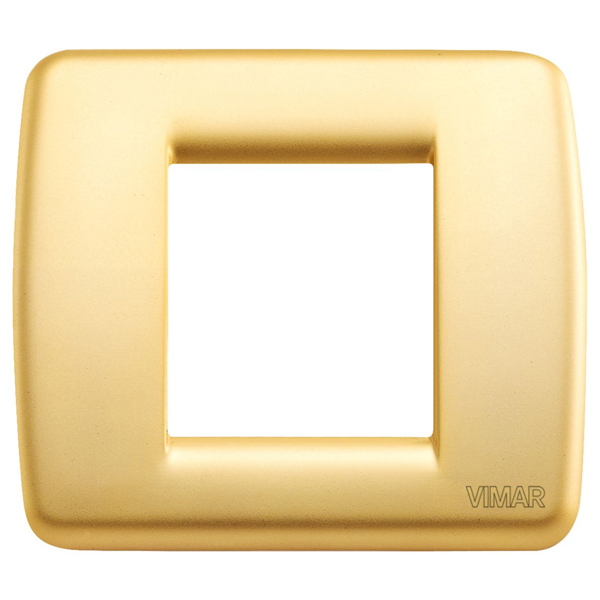 Vimar Idea Rondo Cover Plate, 1-2 Module, Die-Cast Metal, Clamp Mounting