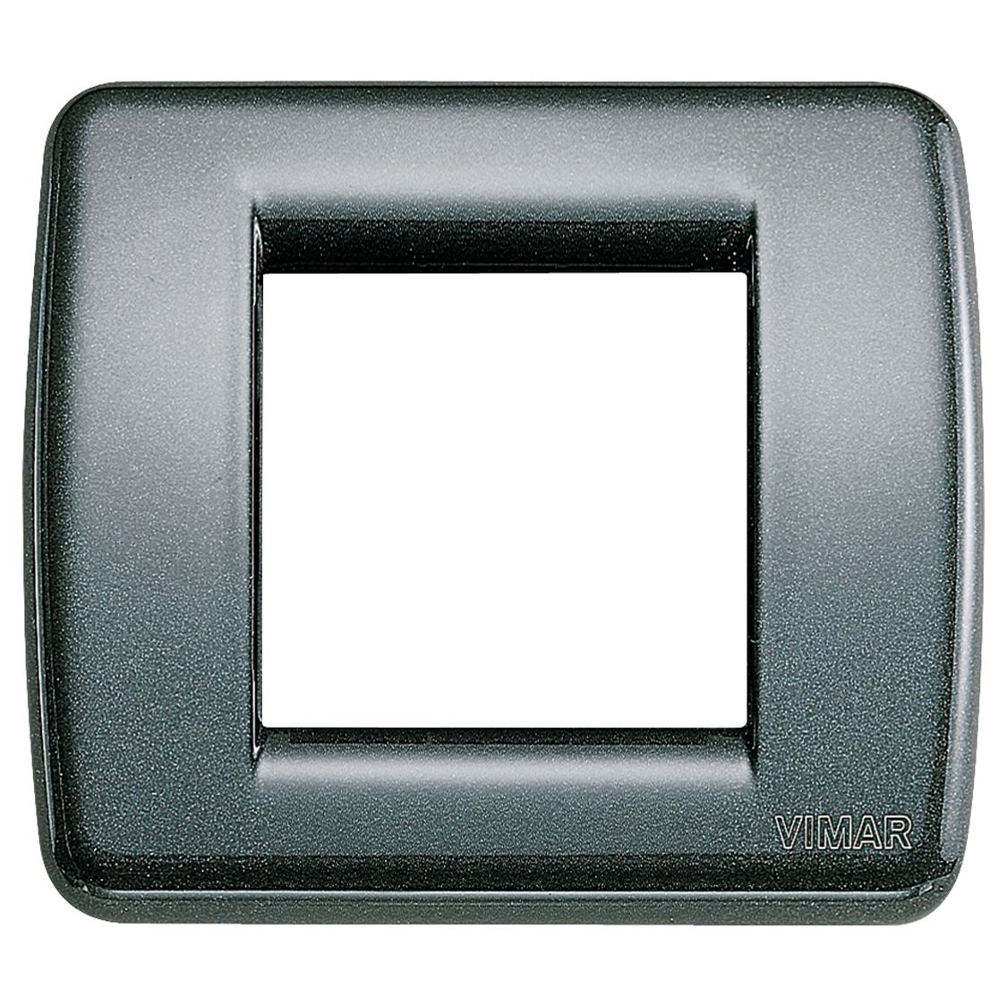 Vimar Idea Rondo Cover Plate, 1-2 Module, Die-Cast Metal, Clamp Mounting