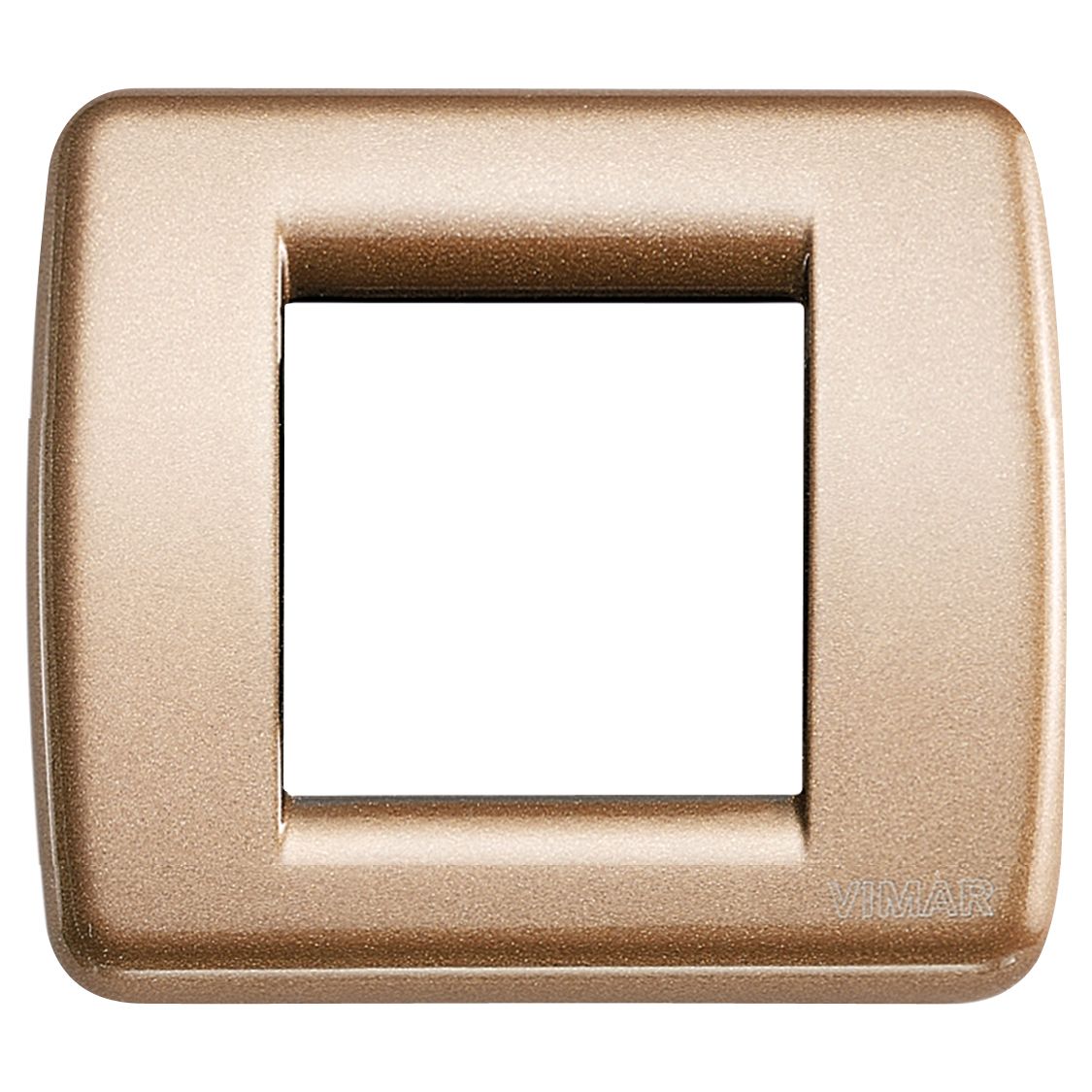 Vimar Idea Rondo Cover Plate, 1-2 Module, Die-Cast Metal, Clamp Mounting