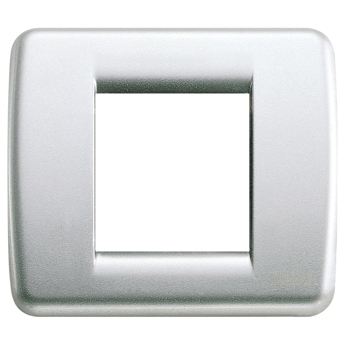 Vimar Idea Rondo Cover Plate, 1-2 Module, Die-Cast Metal, Clamp Mounting