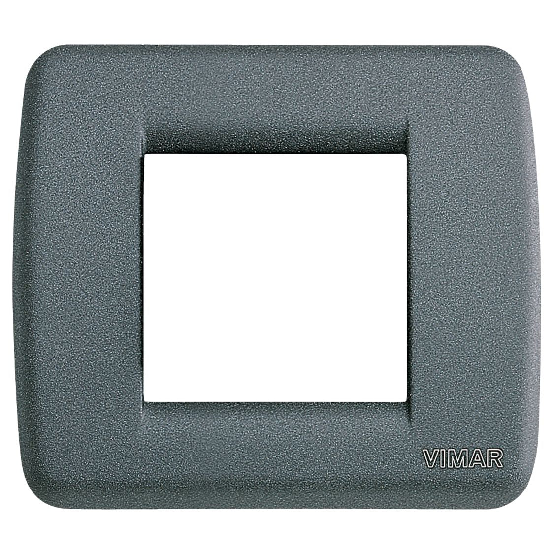 Vimar Idea Rondo Cover Plate, 1-2 Module, Die-Cast Metal, Clamp Mounting