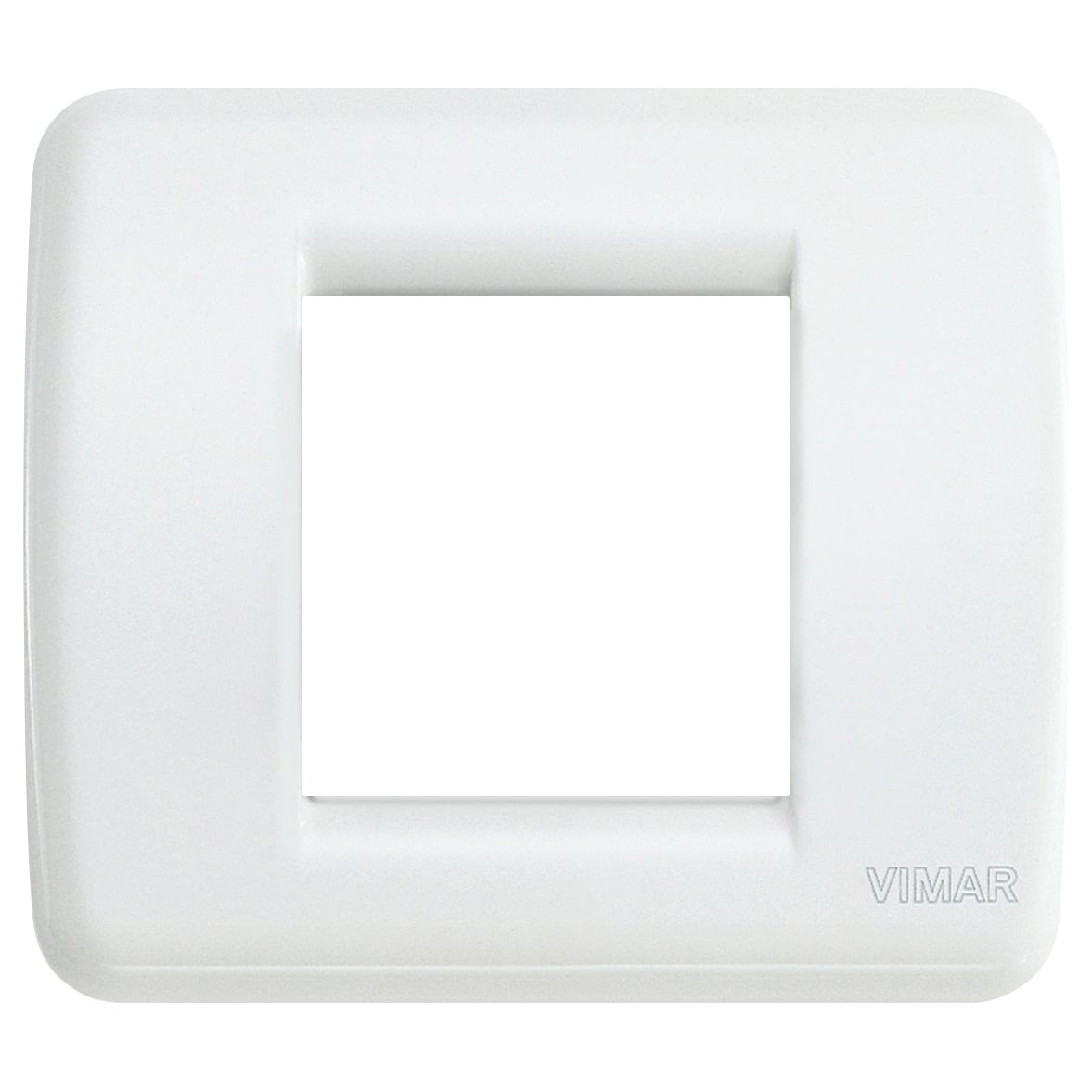Vimar Idea Rondo Cover Plate, 1-2 Module, Die-Cast Metal, Clamp Mounting