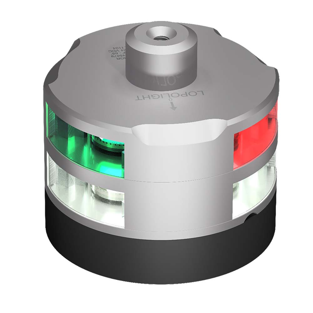 Lopolight Series 201-007 Tri-Color Navigation/Anchor Light, 2 NM, 10-32VDC, IP68, Horizontal Mount