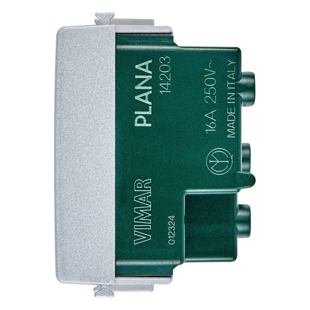 Vimar Plana 2P+E P17/11 Socket Outlet, 16A, 250V, IP20, Flush Mount