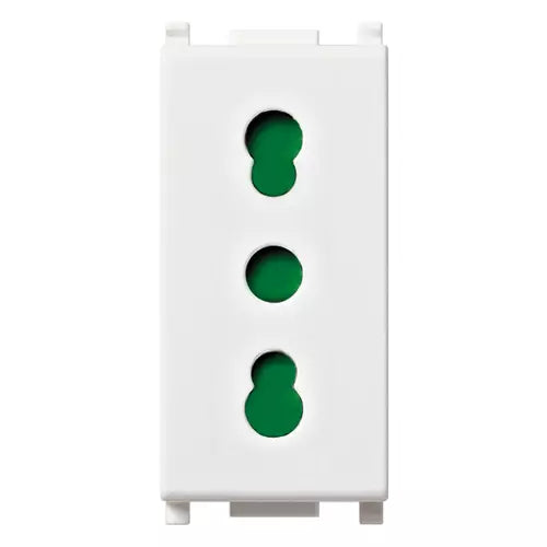 Vimar Plana 2P+E P17/11 Socket Outlet, 16A, 250V, IP20, Flush Mount