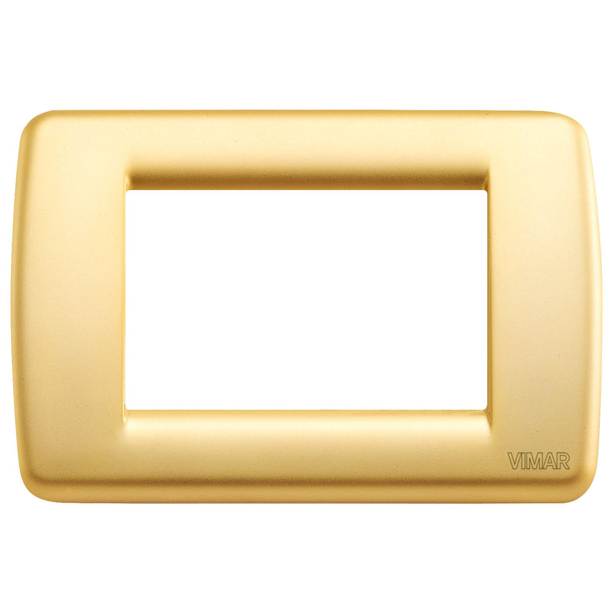 Vimar Idea Rondò 3-Module Cover Plate, With Mounting Grid, 123 x 82 mm
