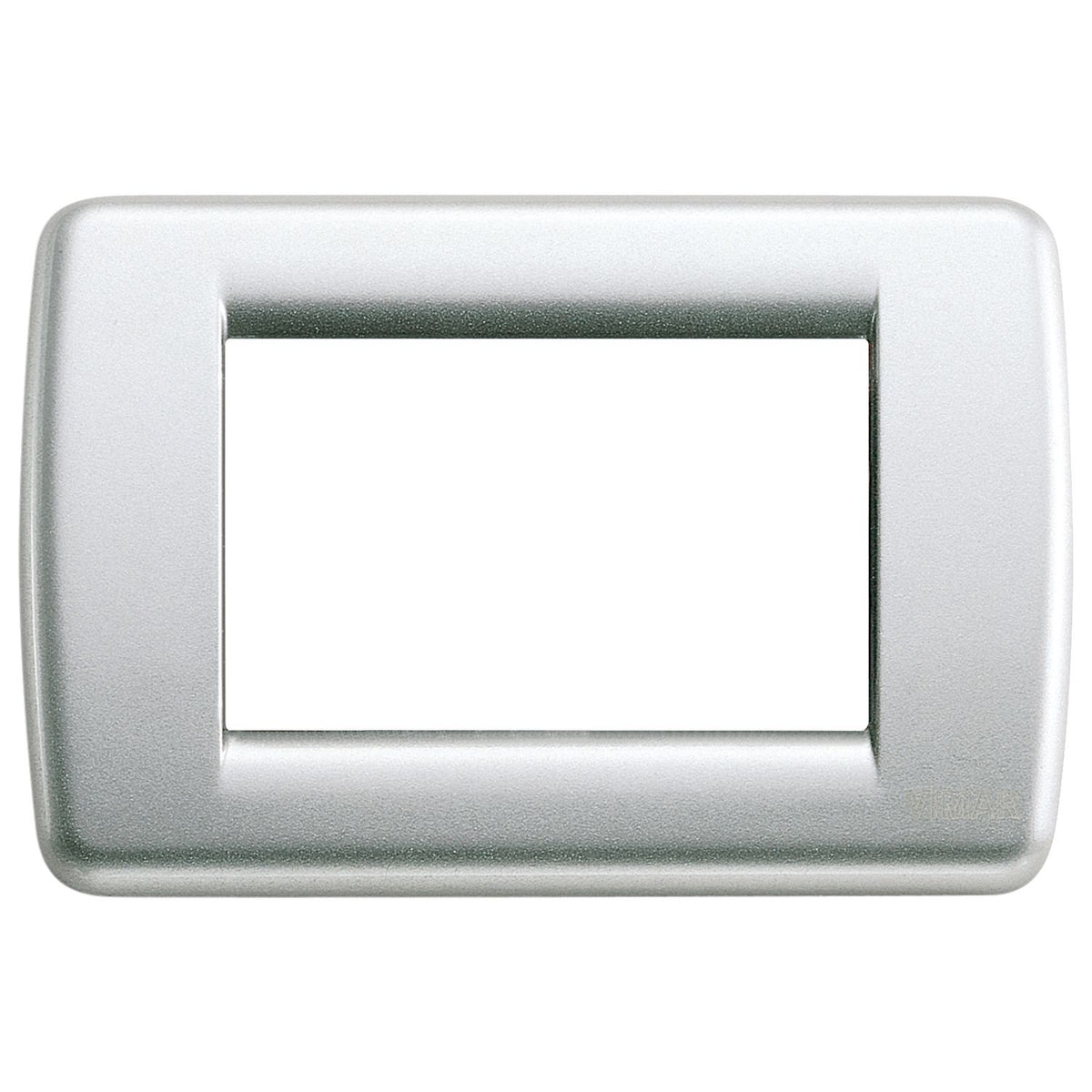 Vimar Idea Rondò 3-Module Cover Plate, With Mounting Grid, 123 x 82 mm