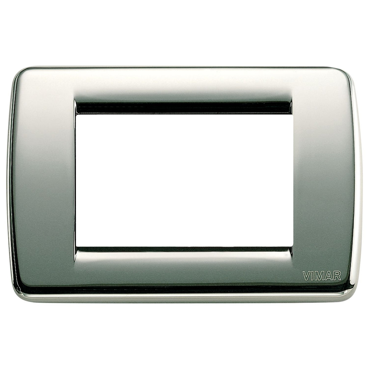 Vimar Idea Rondò 3-Module Cover Plate, With Mounting Grid, 123 x 82 mm