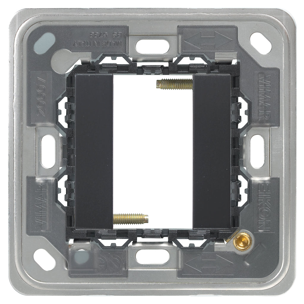 Vimar Eikon 1-Module Mounting Frame, For Square British Standard Mounting Boxes, With Screws