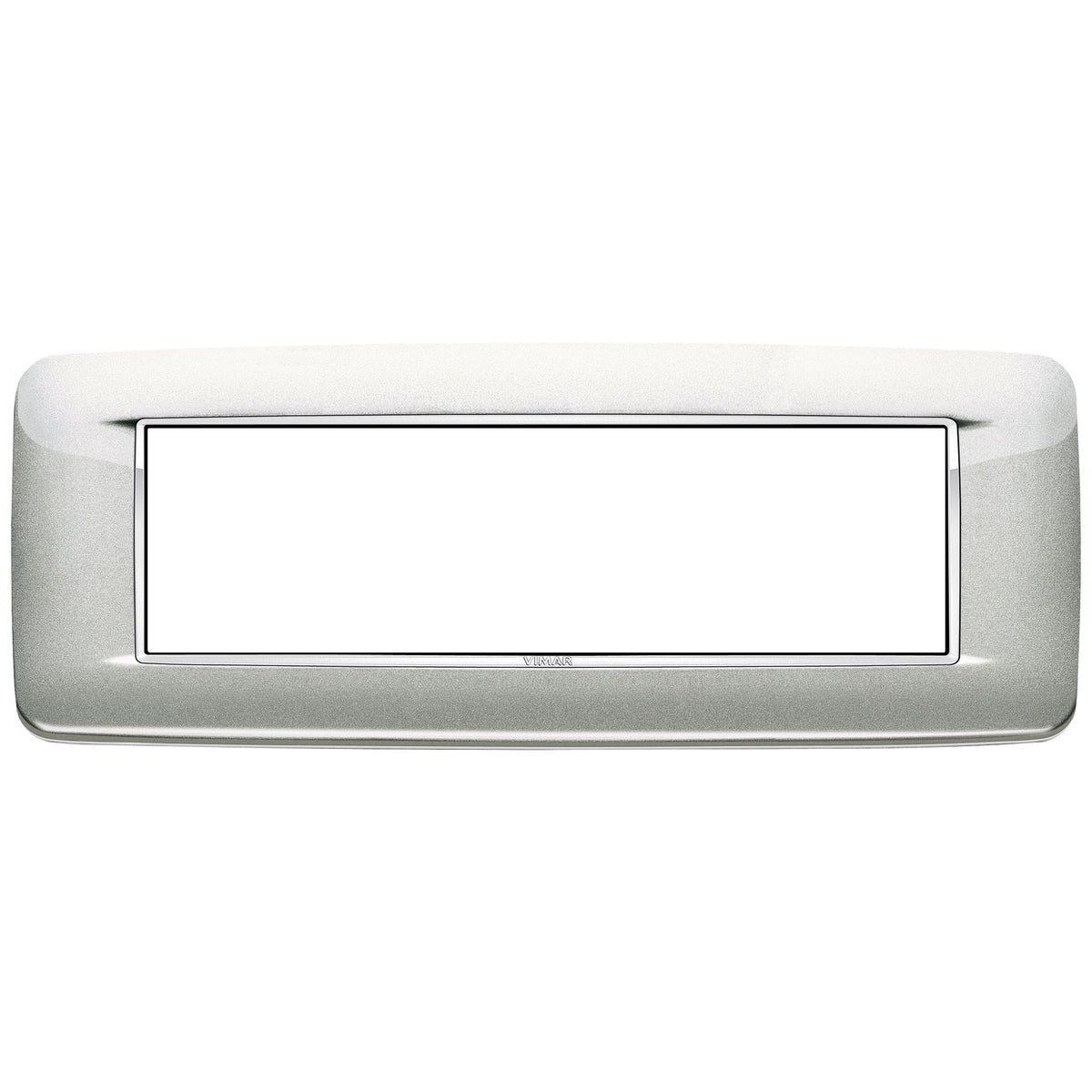 Vimar Eikon 7-Module Round Cover Plate, Clamp Mount, 210 x 80 mm