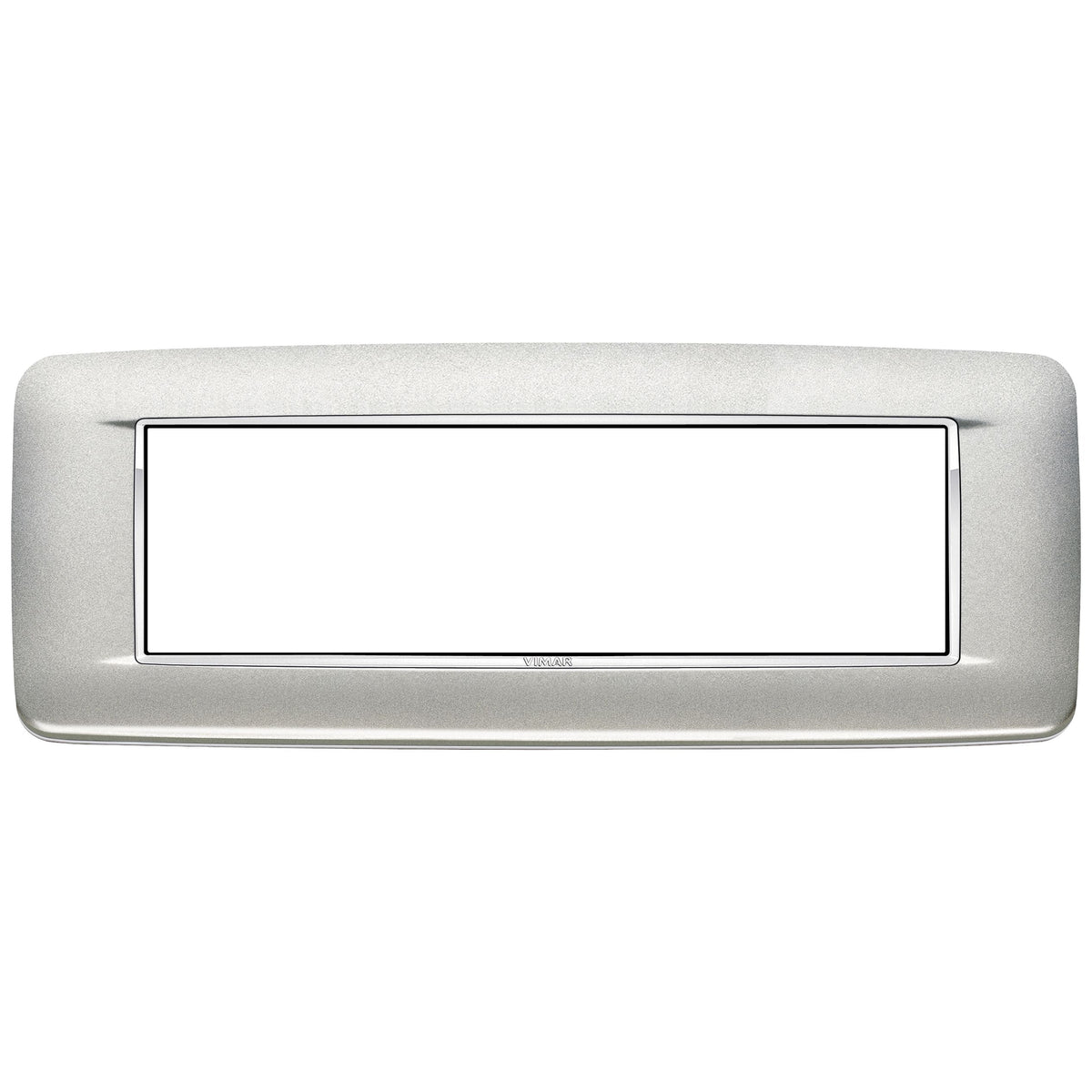 Vimar Eikon 7-Module Round Cover Plate, Clamp Mount, 210 x 80 mm