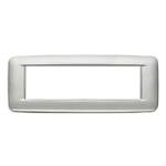 Vimar Eikon 7-Module Round Cover Plate, Clamp Mount, 210 x 80 mm