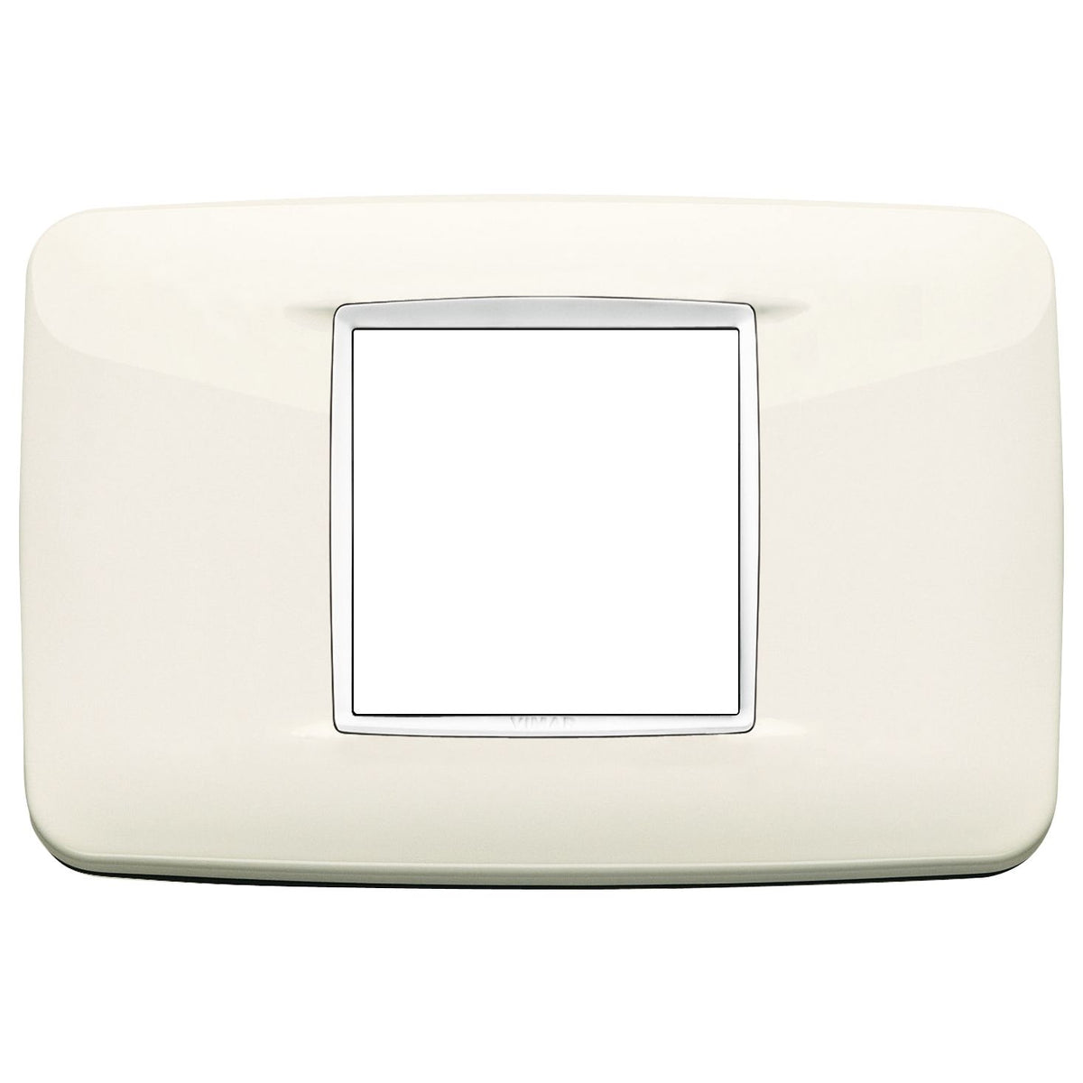 Vimar Eikon Round Cover Plate, 2-Central-Module, 120 x 80 mm