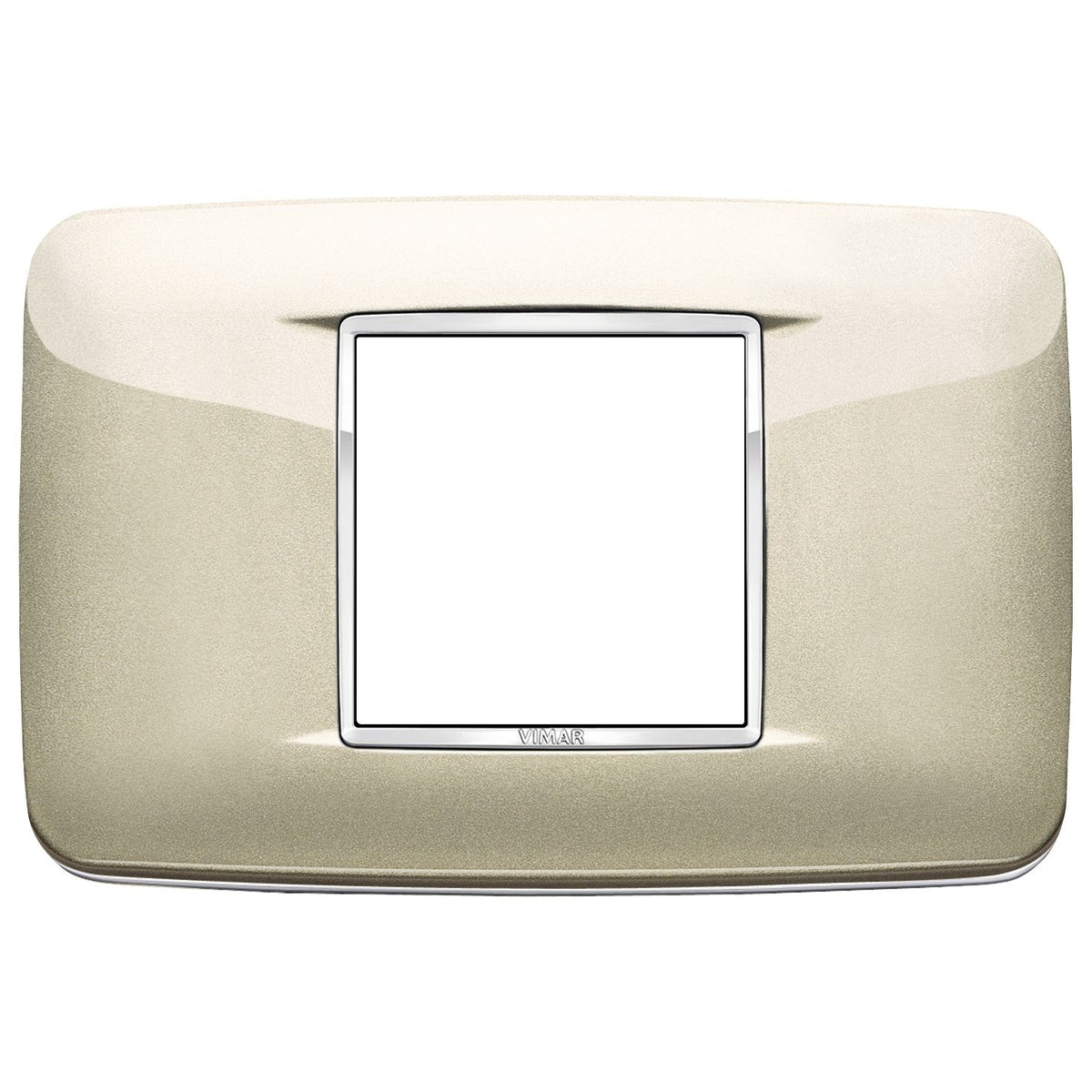 Vimar Eikon Round Cover Plate, 2-Central-Module, 120 x 80 mm