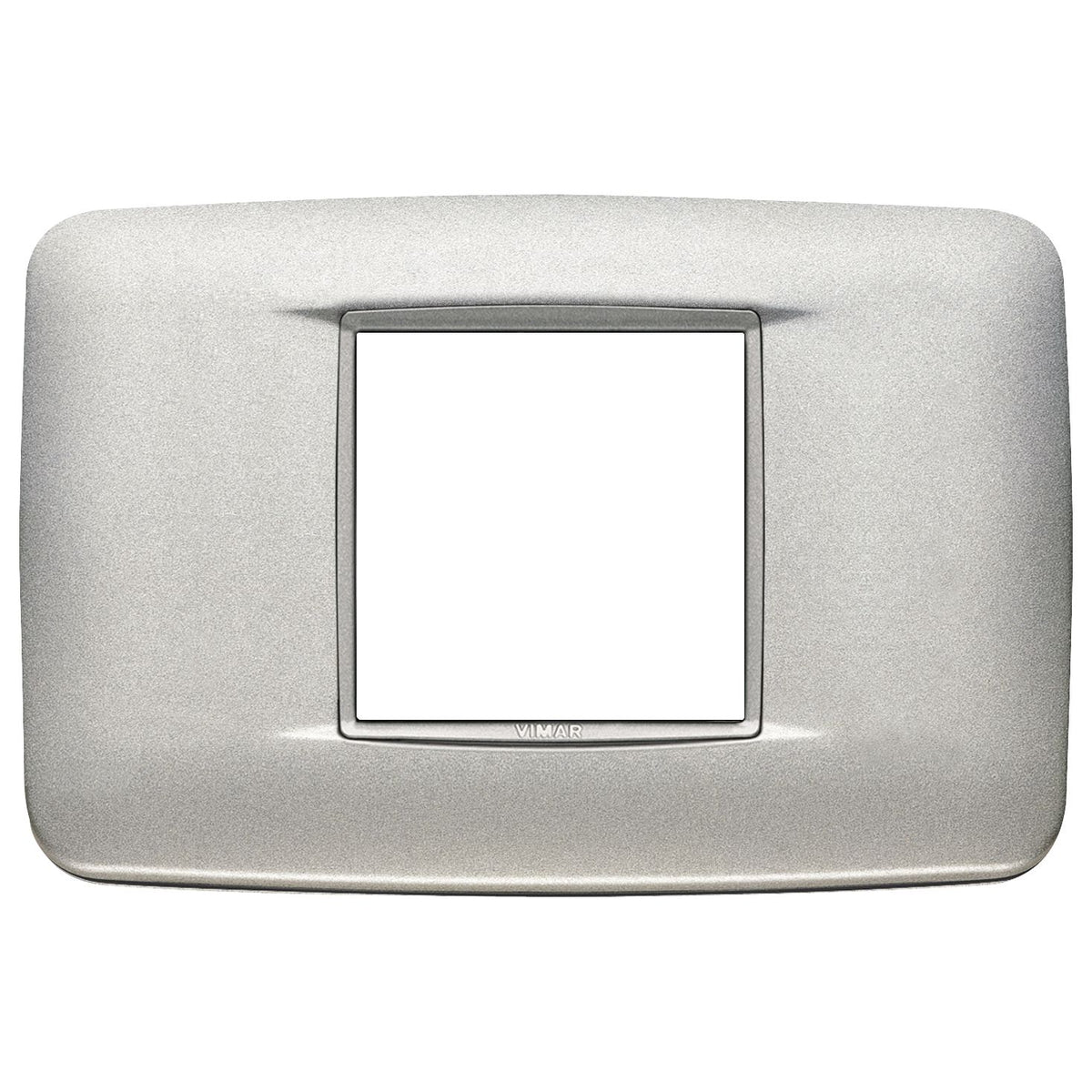 Vimar Eikon Round Cover Plate, 2-Central-Module, 120 x 80 mm