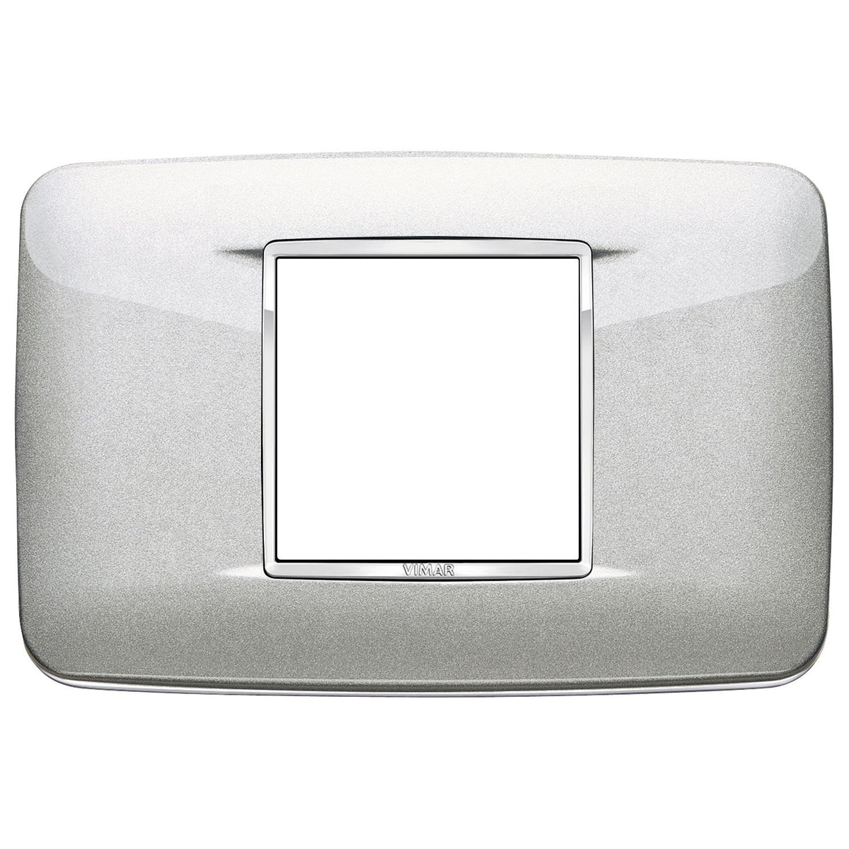 Vimar Eikon Round Cover Plate, 2-Central-Module, 120 x 80 mm