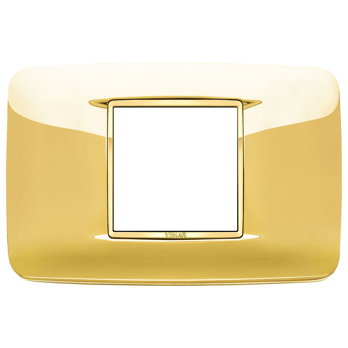 Vimar Eikon Round Cover Plate, 2-Central-Module, 120 x 80 mm