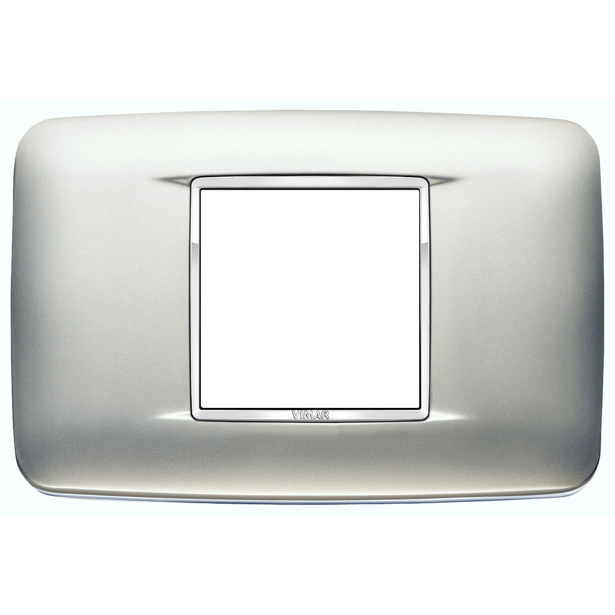 Vimar Eikon Round Cover Plate, 2-Central-Module, 120 x 80 mm