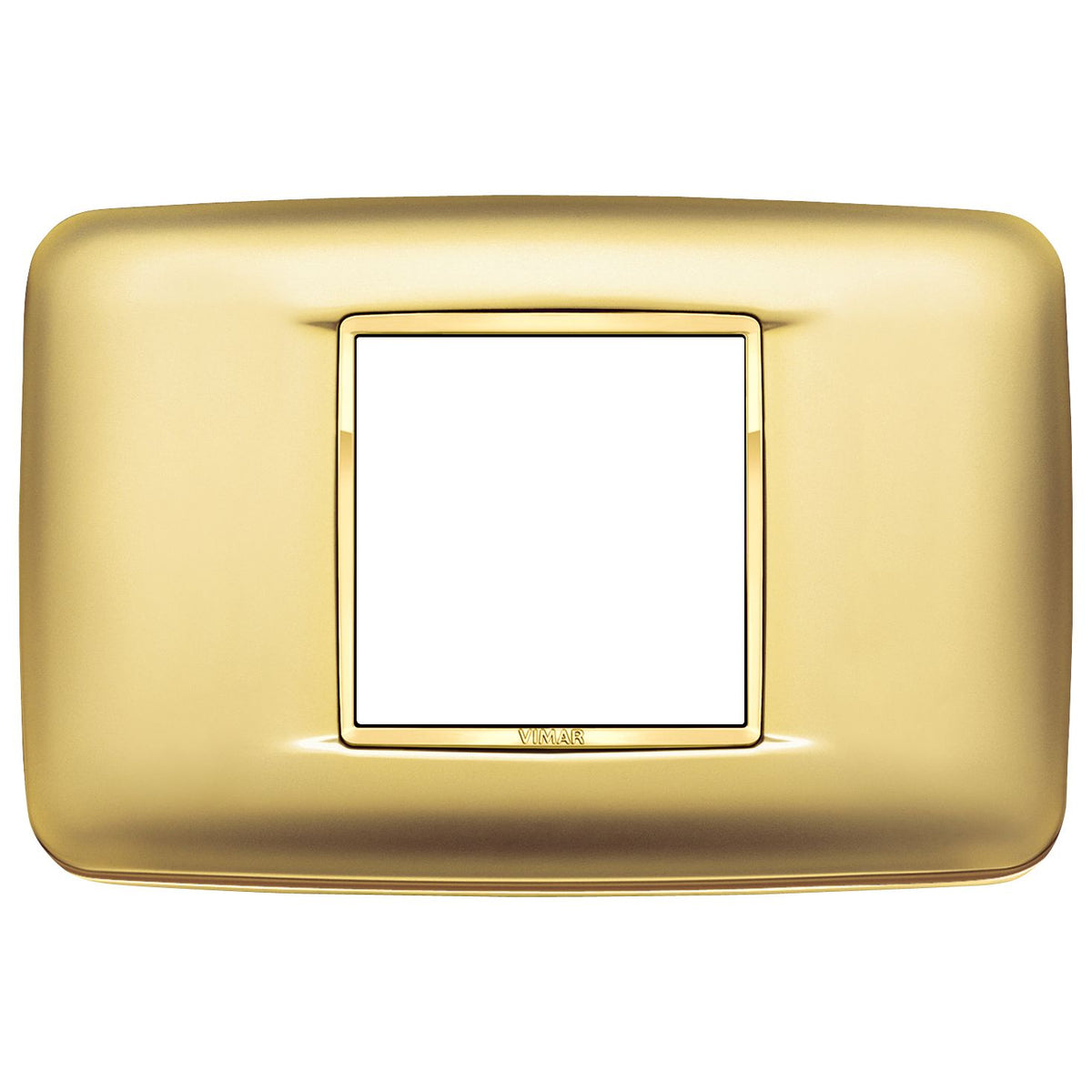 Vimar Eikon Round Cover Plate, 2-Central-Module, 120 x 80 mm