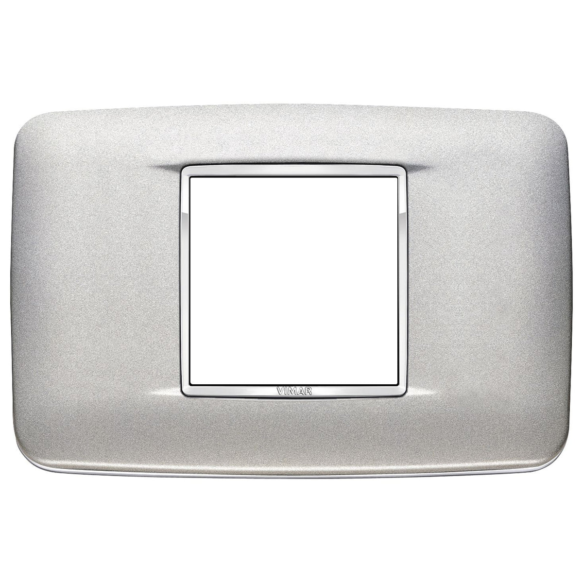 Vimar Eikon Round Cover Plate, 2-Central-Module, 120 x 80 mm