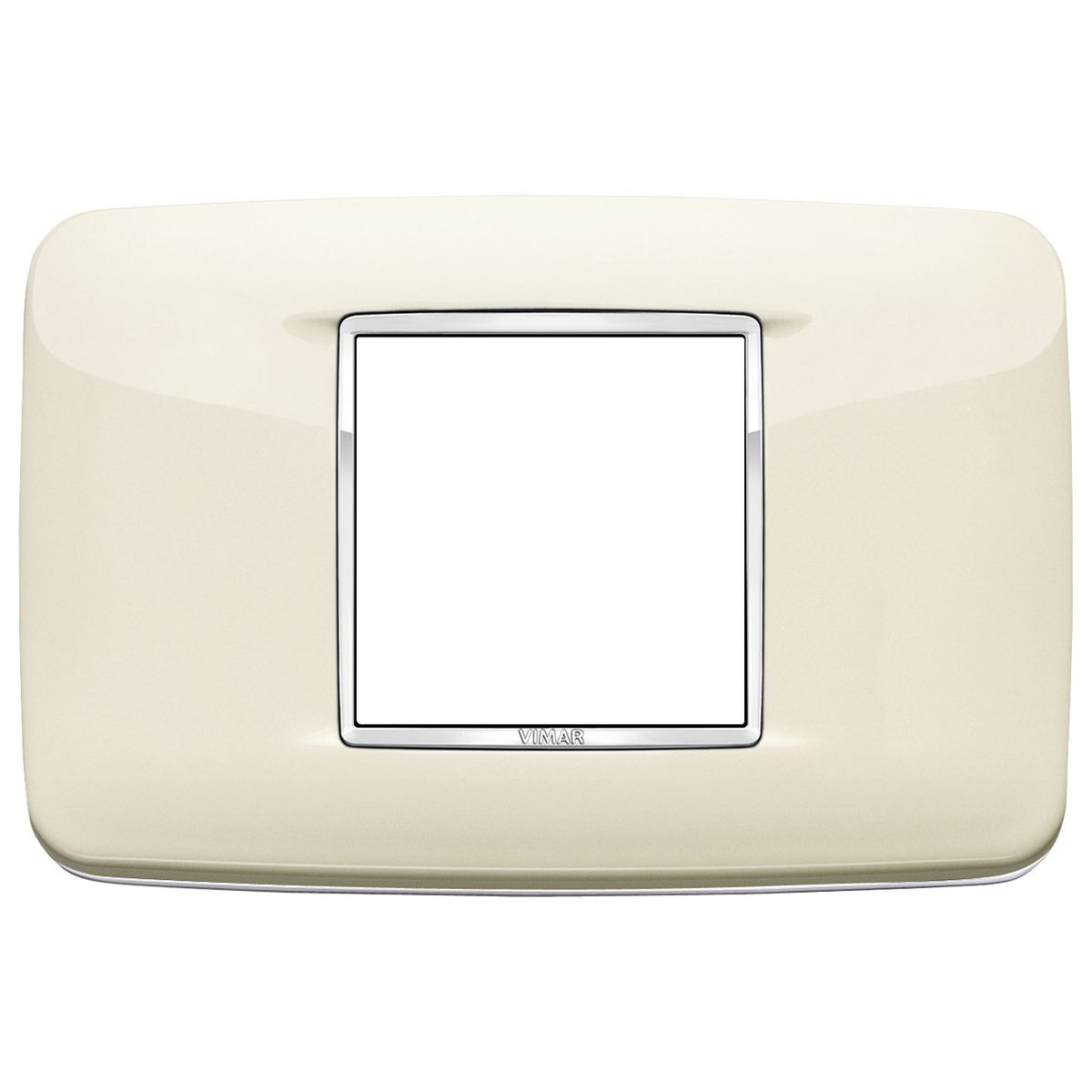 Vimar Eikon Round Cover Plate, 2-Central-Module, 120 x 80 mm