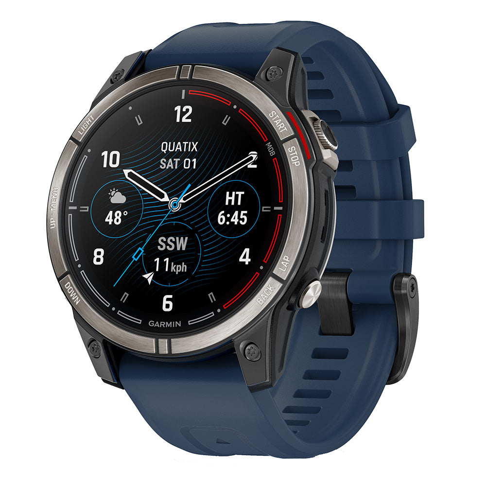 Garmin Quatix 7 Series Marine GPS Smartwatch, For Compatible Garmin Chartplotters, Autopilot and Fusion Control, 10 ATM
