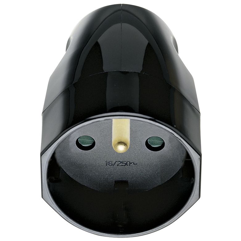 Vimar Supernova 2P+E French Axial Socket Outlet, 16A, 250V, IP20, Screw Terminal, Halogen-Free