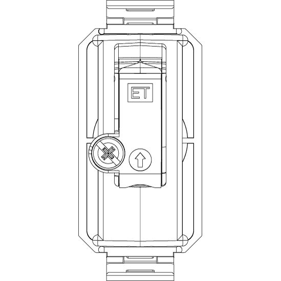 Vimar 8000 Series TV-RD-SAT Coaxial Socket Outlet, 5-2400 MHz, IEC 60169-2 Male Connector