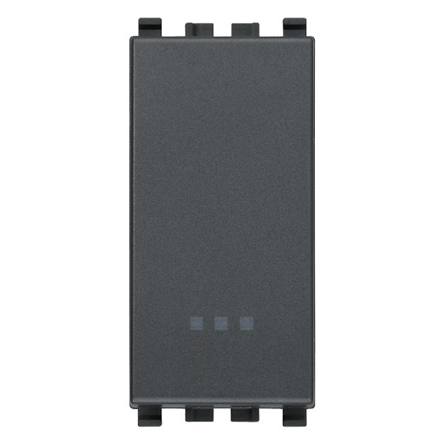 Vimar Eikon Push Button Switch, 1P NO, 10A, 250V, Illuminable, IP40