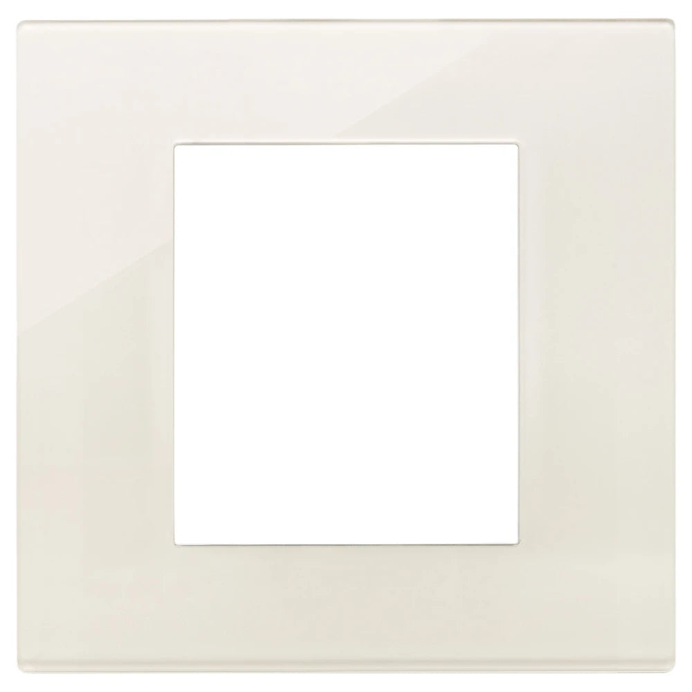 Vimar LINEA 2-Module Cover Plate, 90 x 88 mm, Horizontal/Vertical Mounting