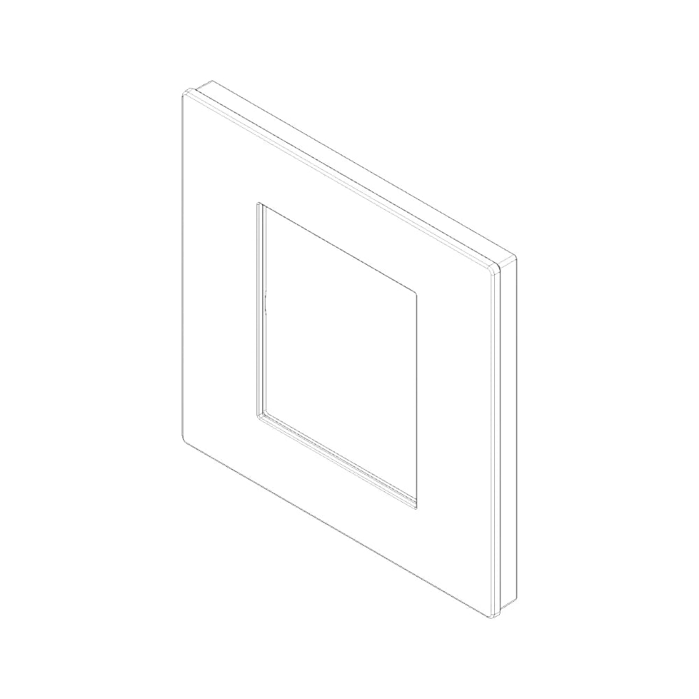 Vimar LINEA 2-Module Cover Plate, 90 x 88 mm, Horizontal/Vertical Mounting