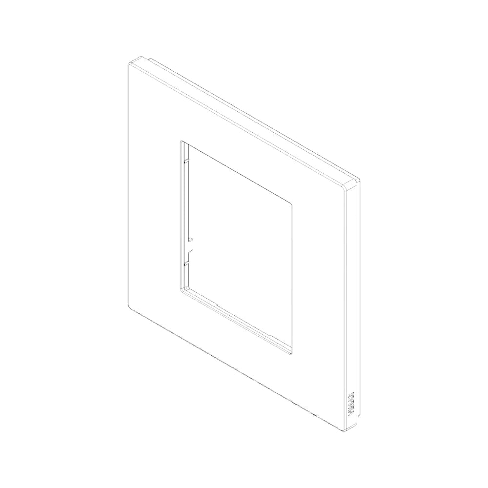 Vimar LINEA 2-Module Cover Plate, 90 x 88 mm, Horizontal/Vertical Mounting