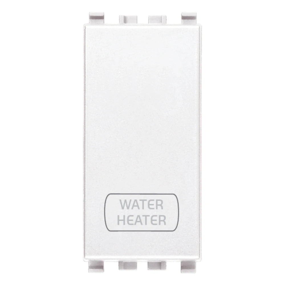 Vimar Eikon 2P 1-Way Switch, 20AX, 250V, IP40, Lightable