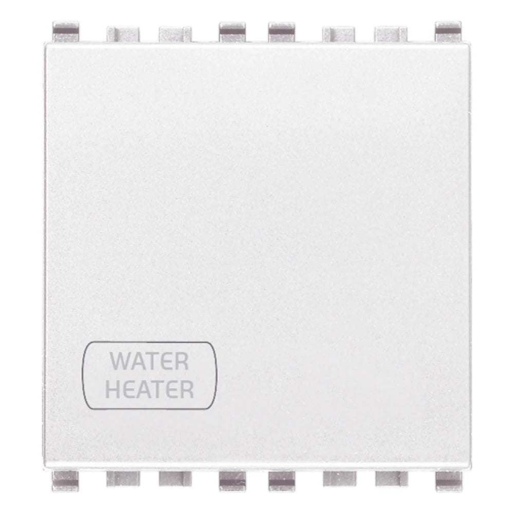 Vimar Eikon 2P 1-Way Switch, 20AX, 250V, IP40, Lightable