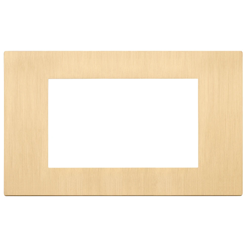 Vimar LINEA 4-Module Cover Plate, Horizontal or Vertical Mount, 146.6 x 88 mm