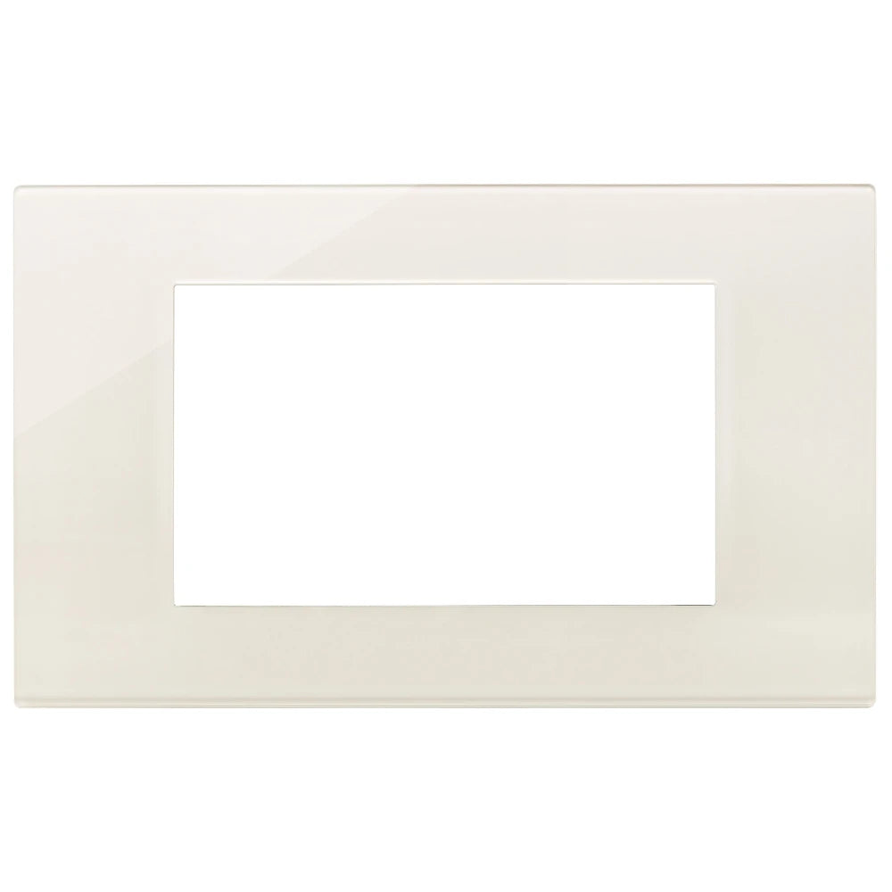 Vimar LINEA 4-Module Cover Plate, Horizontal or Vertical Mount, 146.6 x 88 mm
