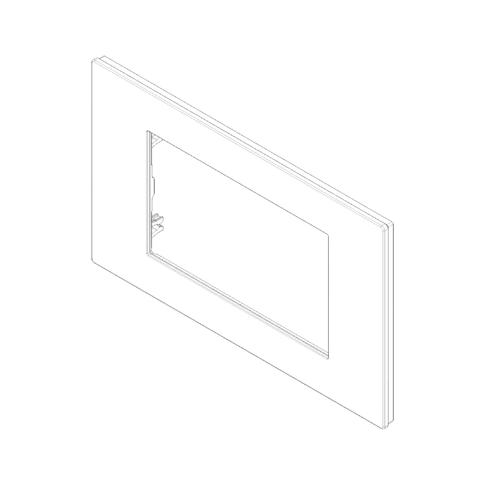 Vimar LINEA 4-Module Cover Plate, Horizontal or Vertical Mount, 146.6 x 88 mm