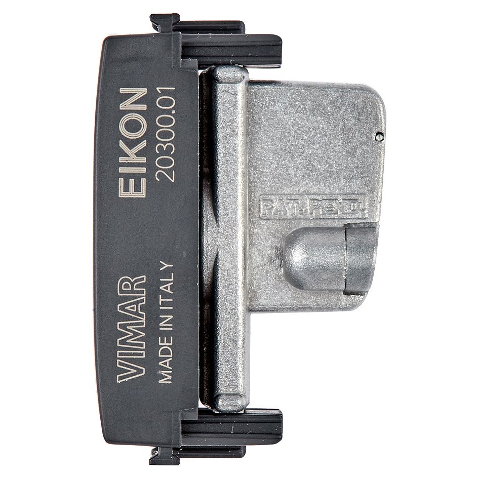 Vimar Eikon TV-RD-SAT Coaxial Socket Outlet, 5-2400 MHz, Male Connector