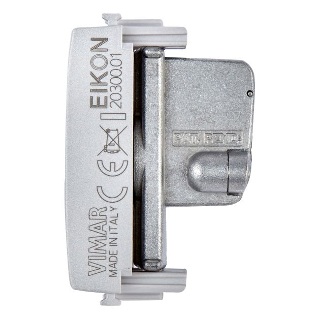 Vimar Eikon TV-RD-SAT Coaxial Socket Outlet, 5-2400 MHz, Male Connector