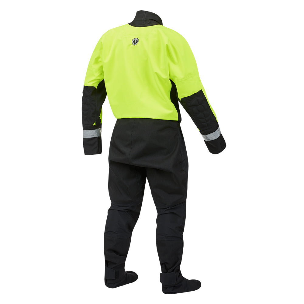 Mustang MSD576 Water Rescue Dry Suit - Fluorescent Yellow Green-Black - XL MSD57602-251-XL-101